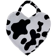 Cow Pattern Giant Heart Shaped Tote by BangZart