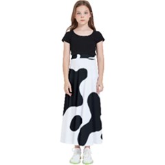 Cow Pattern Kids  Flared Maxi Skirt by BangZart