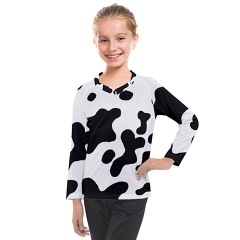 Cow Pattern Kids  Long Mesh Tee by BangZart