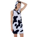 Cow Pattern Racer Back Hoodie Dress View1