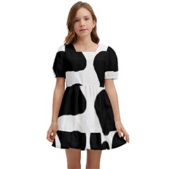 Cow Pattern Kids  Short Sleeve Dolly Dress by BangZart