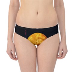 Skyline Frankfurt Abstract Moon Hipster Bikini Bottoms