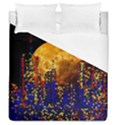 Skyline frankfurt abstract moon Duvet Cover (Queen Size) View1