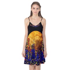 Skyline Frankfurt Abstract Moon Camis Nightgown 