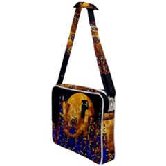 Skyline Frankfurt Abstract Moon Cross Body Office Bag