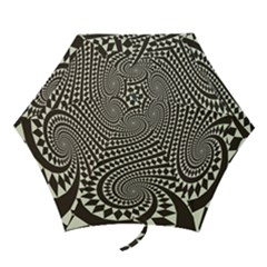 Retro-form-shape-abstract Mini Folding Umbrellas