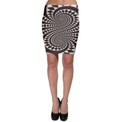 Retro-form-shape-abstract Bodycon Skirt by Jancukart