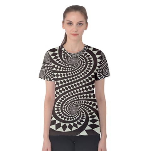 Retro-form-shape-abstract Women s Cotton Tee by Jancukart