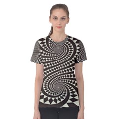 Retro-form-shape-abstract Women s Cotton Tee