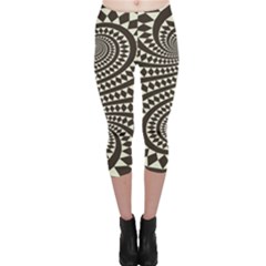 Retro-form-shape-abstract Capri Leggings 