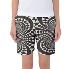 Retro-form-shape-abstract Women s Basketball Shorts