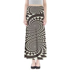 Retro-form-shape-abstract Full Length Maxi Skirt