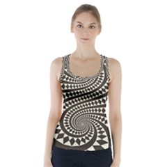 Retro-form-shape-abstract Racer Back Sports Top