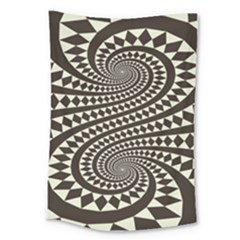 Retro-form-shape-abstract Large Tapestry