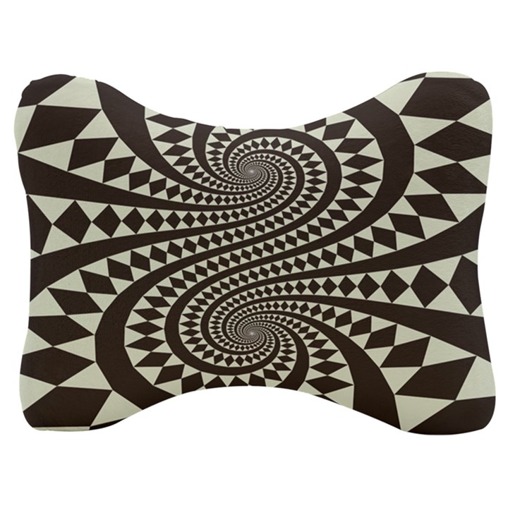 Retro-form-shape-abstract Velour Seat Head Rest Cushion