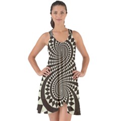 Retro-form-shape-abstract Show Some Back Chiffon Dress