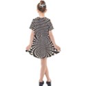 Retro-form-shape-abstract Kids  Short Sleeve Shirt Dress View2