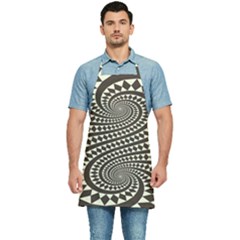 Retro-form-shape-abstract Kitchen Apron by Jancukart