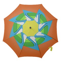 Waves-beach-sun-sea-water-sky Hook Handle Umbrellas (small)