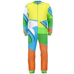 Waves-beach-sun-sea-water-sky Onepiece Jumpsuit (men)