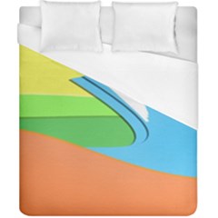 Waves-beach-sun-sea-water-sky Duvet Cover (california King Size) by Jancukart