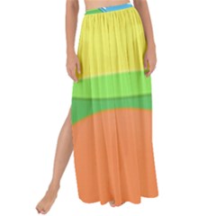 Waves-beach-sun-sea-water-sky Maxi Chiffon Tie-up Sarong