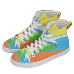 Waves-beach-sun-sea-water-sky Women s Hi-top Skate Sneakers by Jancukart