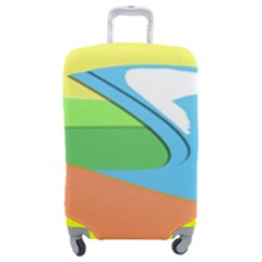 Waves-beach-sun-sea-water-sky Luggage Cover (medium) by Jancukart