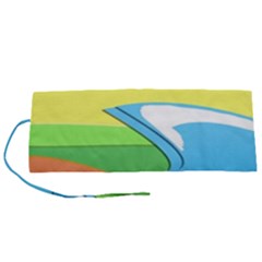 Waves-beach-sun-sea-water-sky Roll Up Canvas Pencil Holder (s) by Jancukart