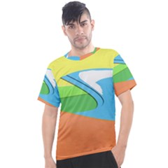 Waves-beach-sun-sea-water-sky Men s Sport Top