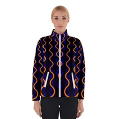 Pattern Abstract Wwallpaper Waves Women s Bomber Jacket