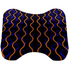 Pattern Abstract Wwallpaper Waves Head Support Cushion