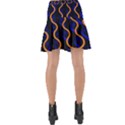 Pattern abstract wwallpaper waves Wrap Front Skirt View2