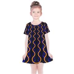 Pattern Abstract Wwallpaper Waves Kids  Simple Cotton Dress