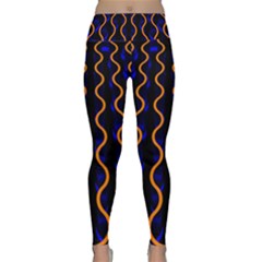 Pattern Abstract Wwallpaper Waves Lightweight Velour Classic Yoga Leggings by Jancukart