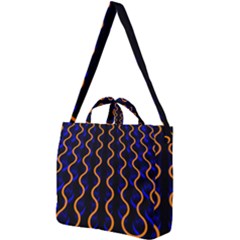 Pattern Abstract Wwallpaper Waves Square Shoulder Tote Bag