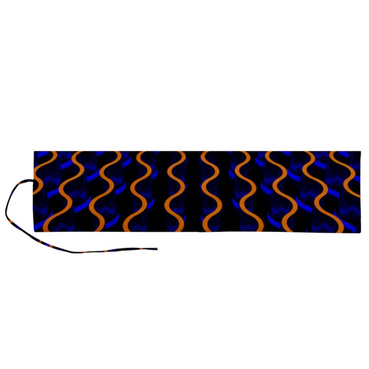 Pattern abstract wwallpaper waves Roll Up Canvas Pencil Holder (L)