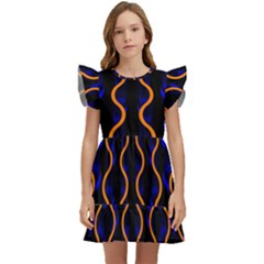 Pattern Abstract Wwallpaper Waves Kids  Winged Sleeve Dress