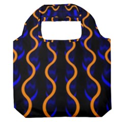 Pattern Abstract Wwallpaper Waves Premium Foldable Grocery Recycle Bag