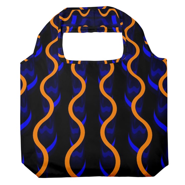 Pattern abstract wwallpaper waves Premium Foldable Grocery Recycle Bag