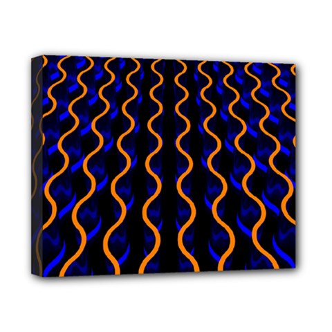 Pattern Abstract Wallpaper Waves Canvas 10  X 8  (stretched)