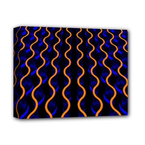 Pattern Abstract Wallpaper Waves Deluxe Canvas 14  X 11  (stretched)