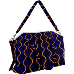 Pattern Abstract Wallpaper Waves Canvas Crossbody Bag