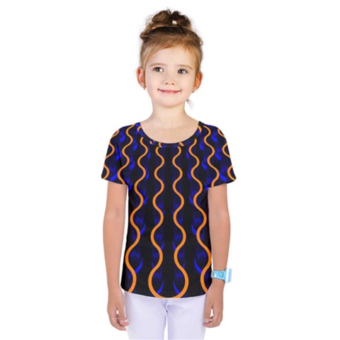 Pattern Abstract Wallpaper Waves Kids  One Piece Tee by Jancukart