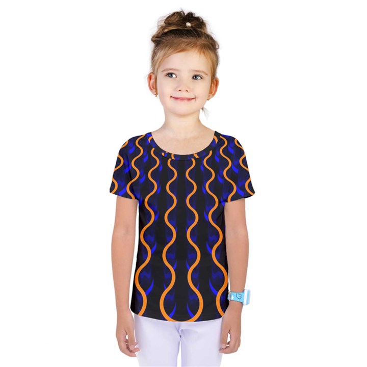 Pattern Abstract Wallpaper Waves Kids  One Piece Tee