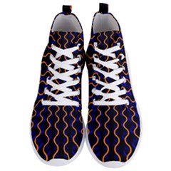 Pattern Abstract Wallpaper Waves Men s Lightweight High Top Sneakers by Jancukart