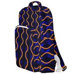 Pattern Abstract Wallpaper Waves Double Compartment Backpack by Jancukart