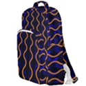 Pattern Abstract Wallpaper Waves Double Compartment Backpack View1