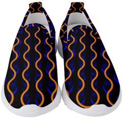 Pattern Abstract Wallpaper Waves Kids  Slip On Sneakers