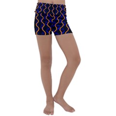 Pattern Abstract Wallpaper Waves Kids  Lightweight Velour Yoga Shorts